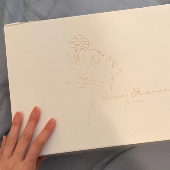 Strapless Ivory Pearl-Beaded Evening Dress - Picture 3 of 6